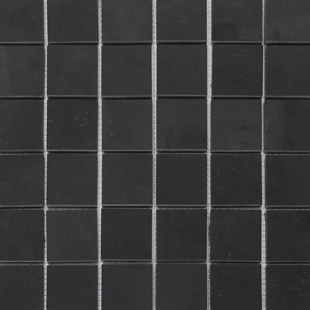 GoodHome Mosaïque anthracite 30,4x30,3cm Slate- Mosaïque Pour Pièce À Vivre|Mosaïque