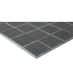 GoodHome Mosaïque anthracite 30,4x30,3cm Slate- Mosaïque Pour Pièce À Vivre|Mosaïque
