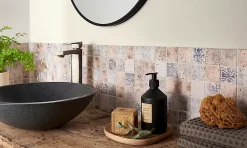 Mat Inter Mosaïque Pour Pièce À Vivre|Mosaïque<Mosaïque beige 4,8 x 4,8 cm Tahat travertin pierre naturelle
