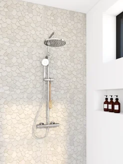 GoodHome Mosaïque Pour Wc|Travertin<Mosaïque beige 31,5x31,5cm Malaca
