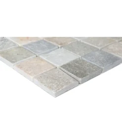 GoodHome Mosaïque beige 30,3x30cm Quartzite- Mosaïque Pour Wc|Mosaïque Pour Pièce À Vivre