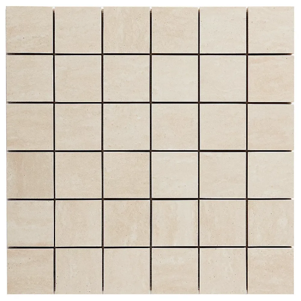 GoodHome Mosaïque beige 30x30cm Soft travertin- Mosaïque|Mosaïque Pour Douche