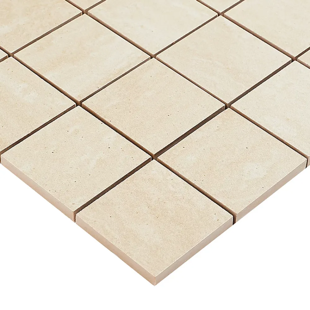 GoodHome Mosaïque beige 30x30cm Soft travertin- Mosaïque|Mosaïque Pour Douche