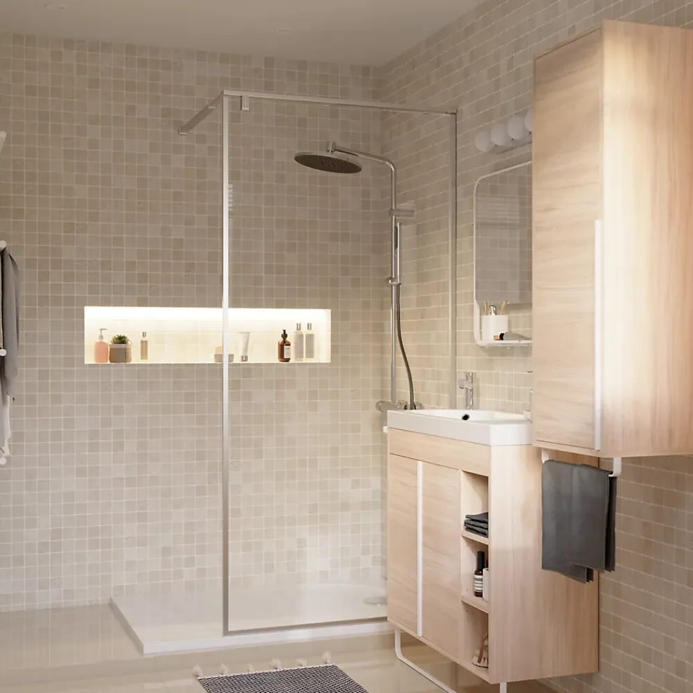 GoodHome Travertin|Mosaïque<Mosaïque beige 30,5x30,5cm Travertino pierre naturelle