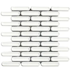Lux Mosaic Mosaïque Pour Pièce À Vivre<Mosaïque blanc sur résille cuisine et salle de bain. Dublin white 30 x 30,6 cm