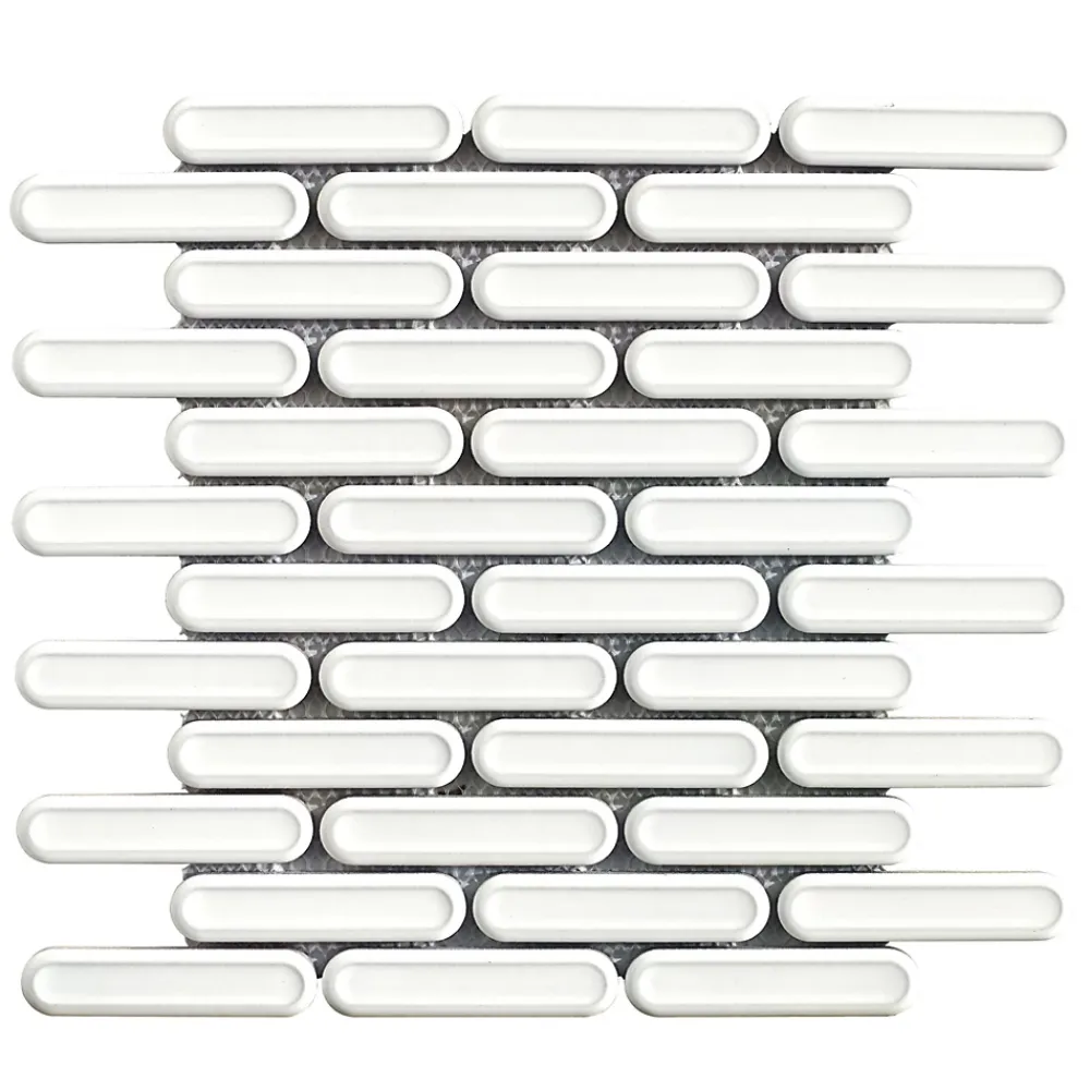 Lux Mosaic Mosaïque Pour Pièce À Vivre<Mosaïque blanc sur résille cuisine et salle de bain. Dublin white 30 x 30,6 cm