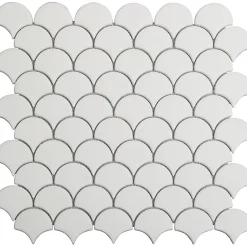 GoodHome Mosaïque Pour Wc|Mosaïque Pour Douche<Mosaïque blanc 28,5x30,5cm intérieur