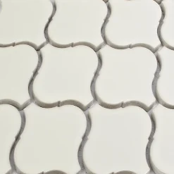 GoodHome Mosaïque blanc 24,2x27,6cm intérieur- Mosaïque Pour Douche|Mosaïque Pour Salle De Bains