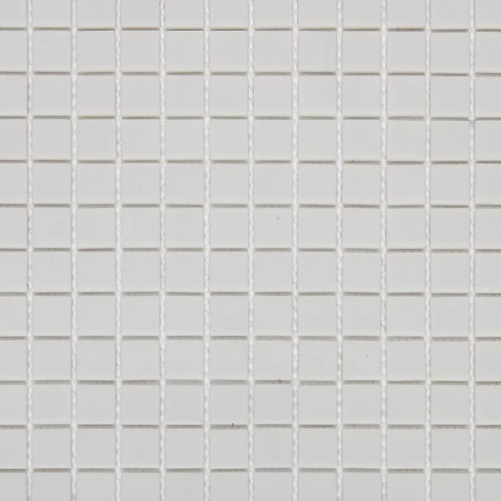 GoodHome Mosaïque blanc 30x30cm Plain carré- Mosaïque Pour Douche|Mosaïque Pour Wc