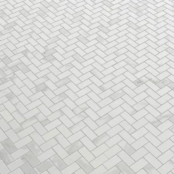 GoodHome Mosaïque blanc 30x30cm Ultimate marble- Mosaïque Pour Wc|Mosaïque Pour Salle De Bains
