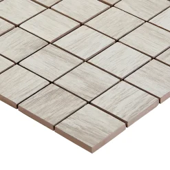 GoodHome Mosaïque Pour Douche|Mosaïque Pour Salle De Bains<Mosaïque blanc 30x30cm Wychwood