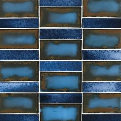 Lux Mosaic Mosaïque bleu cuisine et salle de bain Effet. Nagoya Blue 30x30 cm. Intérieur-extérieur- Mosaïque Pour Salle De Bains