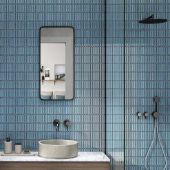 Lux Mosaic Mosaïque Pour Pièce À Vivre|Mosaïque Pour Douche<Mosaïque Bleu Kit-Kat Linea Teal 28,4x29,6 cm. Intérieur/extérieur