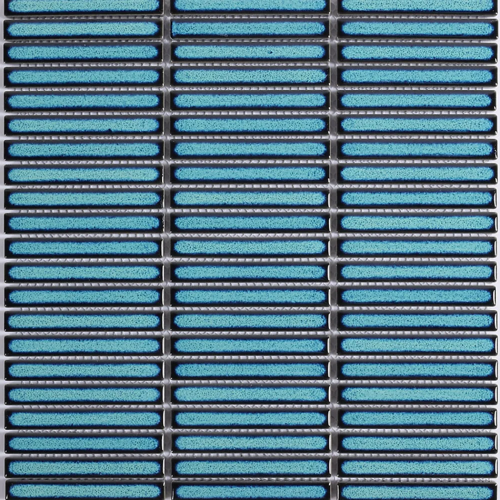 Lux Mosaic Mosaïque Pour Pièce À Vivre|Mosaïque Pour Douche<Mosaïque Bleu Kit-Kat Linea Teal 28,4x29,6 cm. Intérieur/extérieur