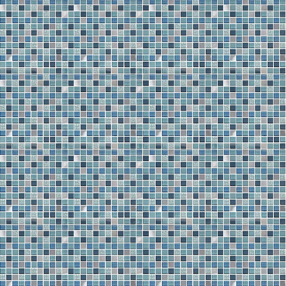 GoodHome Mosaïque Pour Douche|Mosaïque Pour Wc<Mosaïque bleu 30x30cm Lizon