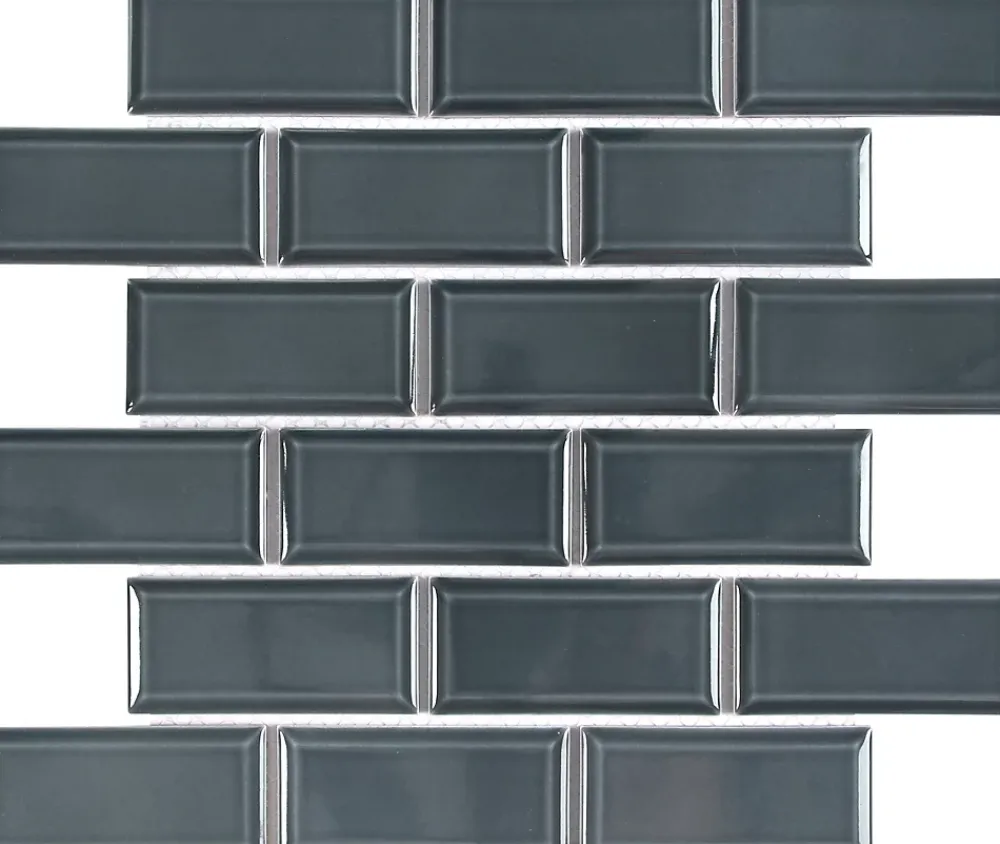 GoodHome Mosaïque céramique bleu L. 29,3 x l. 28,8 cm- Mosaïque Pour Pièce À Vivre|Mosaïque Pour Salle De Bains