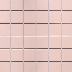 GoodHome Mosaïque céramique Elko rose L. 30,3 x l. 30,3 cm- Mosaïque Pour Salle De Bains|Mosaïque Pour Pièce À Vivre
