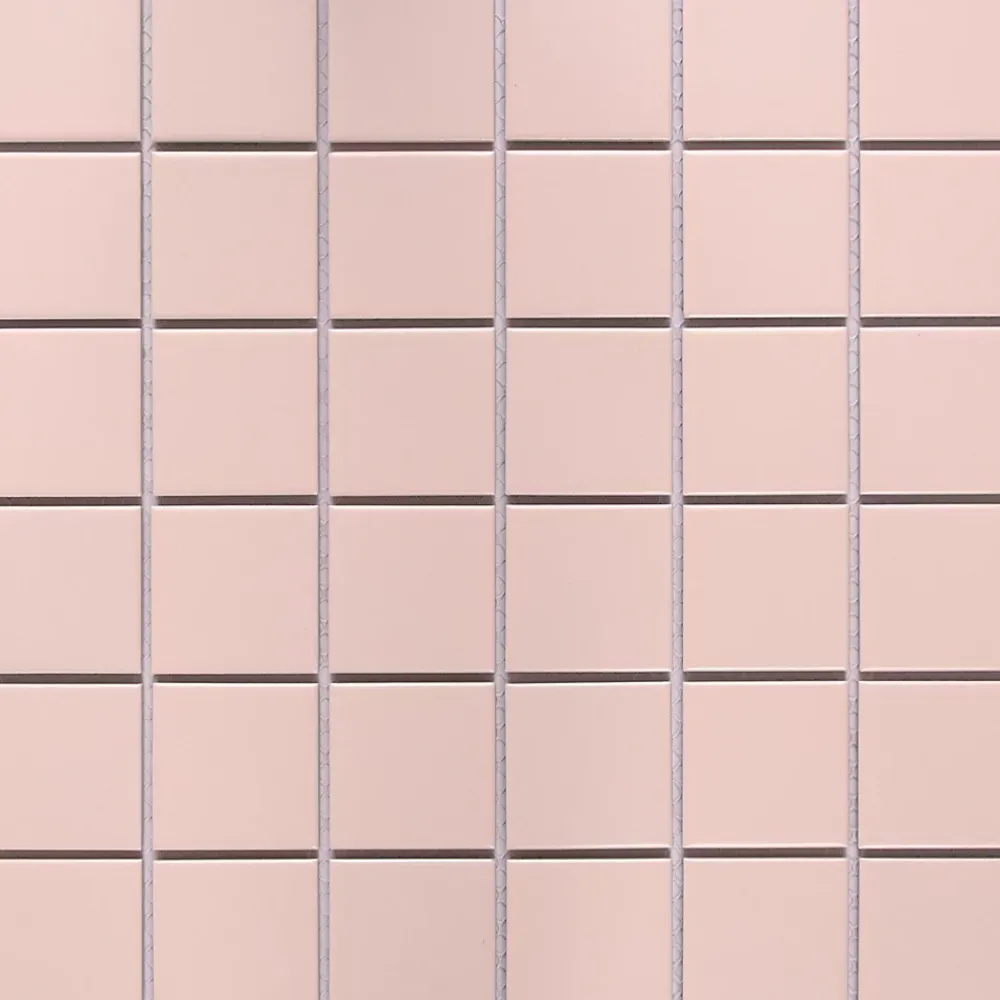 GoodHome Mosaïque céramique Elko rose L. 30,3 x l. 30,3 cm- Mosaïque Pour Salle De Bains|Mosaïque Pour Pièce À Vivre
