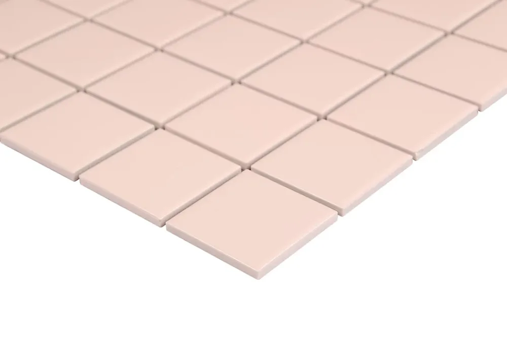 GoodHome Mosaïque céramique Elko rose L. 30,3 x l. 30,3 cm- Mosaïque Pour Salle De Bains|Mosaïque Pour Pièce À Vivre