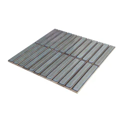GoodHome Mosaïque céramique gris L. 29,5 x l. 29,8 cm- Mosaïque Pour Pièce À Vivre|Mosaïque Pour Salle De Bains