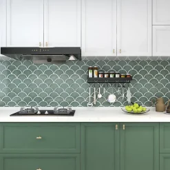 GoodHome Mosaïque céramique gris L. 25,9 x l. 27,3 cm- Mosaïque Pour Pièce À Vivre|Mosaïque