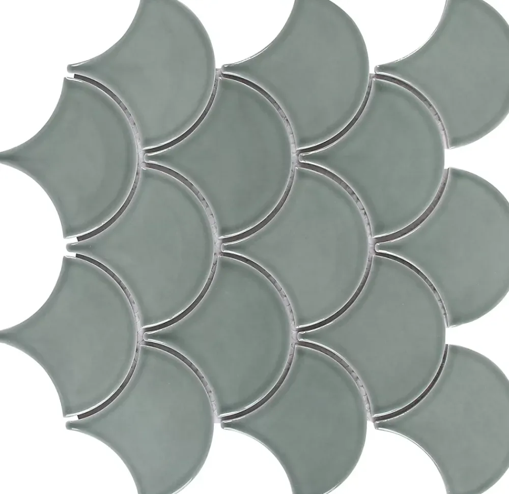 GoodHome Mosaïque céramique gris L. 25,9 x l. 27,3 cm- Mosaïque Pour Pièce À Vivre|Mosaïque