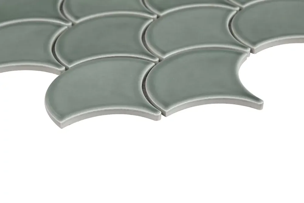GoodHome Mosaïque céramique gris L. 25,9 x l. 27,3 cm- Mosaïque Pour Pièce À Vivre|Mosaïque