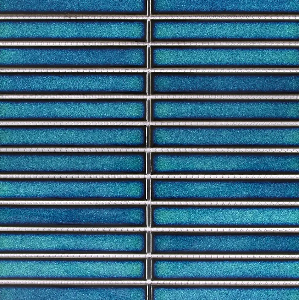 GoodHome Mosaïque Pour Douche<Mosaïque céramique Luisa bleu L. 29,8 x l. 29,5 cm