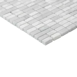 GoodHome Mosaïque Crillo blanc 30 x 30 cm- Mosaïque Pour Wc|Mosaïque Pour Pièce À Vivre