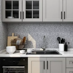 GoodHome Mosaïque|Mosaïque Pour Salle De Bains<Mosaïque Crillo gris 30 x 30 cm