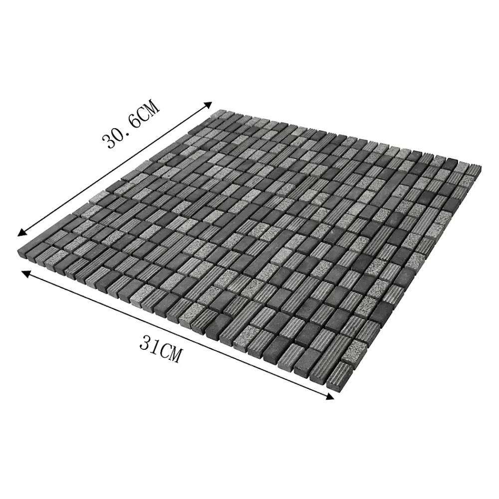 GoodHome Mosaïque|Mosaïque Pour Salle De Bains<Mosaïque Crillo gris 30 x 30 cm