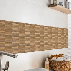 GoodHome Mosaïque cuivre 28,2x33cm Enaide- Mosaïque Pour Douche|Mosaïque Pour Wc