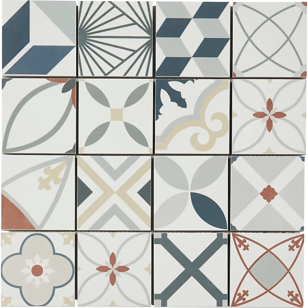 GoodHome Mosaïque Pour Wc|Mosaïque Pour Pièce À Vivre<Mosaïque décoratif 30x30 cm multicolorec
