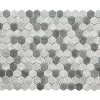 Ilcom Mosaïque|Mosaïque Pour Douche<Mosaïque de verre pressé antidérapant R11 sur maille pour salle de bain ou cuisine 52 cm x 34 cm - Hexa olden mat (0,166m²)