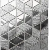 Ilcom Mosaïque Pour Salle De Bains|Mosaïque<Mosaïque de verre pour salle de bain ou cuisine 26x30cm - Scratched mirror