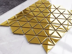 Ilcom Mosaïque Pour Pièce À Vivre|Mosaïque Pour Wc<Mosaïque de verre pour salle de bain ou cuisine 26.3 x 30.3 cm - Golden mirror