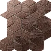 Ilcom Mosaïque de verre sur maille pour salle de bain ou cuisine Copper eagle - 26.5cm x 30.5cm- Mosaïque Pour Pièce À Vivre|Mosaïque Pour Wc