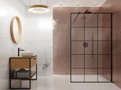 Ilcom Mosaïque de verre sur maille pour salle de bain ou cuisine Copper eagle - 26.5cm x 30.5cm- Mosaïque Pour Pièce À Vivre|Mosaïque Pour Wc