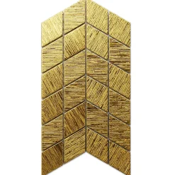 Ilcom Mosaïque Pour Pièce À Vivre<Mosaïque de verre sur maille pour salle de bain ou cuisine Mini Totem Chevron - 17.2cm x 29.8cm