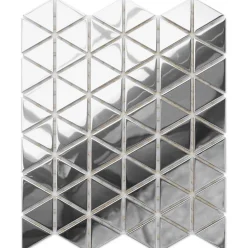 Ilcom Mosaïque Pour Salle De Bains|Mosaïque Pour Pièce À Vivre<Mosaïque de verre sur maille pour salle de bain ou cuisine 26,3 x 30,3 cm - Mirror Reflection