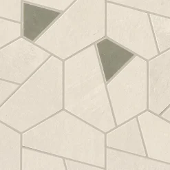 Ro'Ma Carrelage Mosaïque effet Béton Beige Ivoire Hexa Verde 28,5x25x0,9 cm Mat Vetrano - Mur intérieur (vendu par carton de 0,428 m²) - RO'MA CAR- Mosaïque Pour Pièce À Vivre