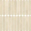 Ro'Ma Carrelage Mosaïque effet Béton Beige Amande 18,8x3,2 cm Lungo 37,8x37x0,9 cm Mat Stavira - Mur intérieur (vendu par carton de 0,83916 m²) -- Mosaïque Pour Pièce À Vivre|Mosaïque Pour Wc