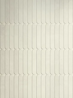 Ro'Ma Carrelage Mosaïque Pour Pièce À Vivre|Mosaïque Pour Wc<Mosaïque effet Béton Blanc Sable 18,8x3,2 cm Lungo 37,8x37x0,9 cm Mat Stavira - Mur intérieur (vendu par carton de 0,83916 m²) - R