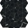 Ro'Ma Carrelage Mosaïque Pour Pièce À Vivre|Mosaïque Pour Wc<Mosaïque effet Marbre Noir Impérial Hexa 46,6x40,3x0,9 cm Brillant Orsiano - Mur intérieur (vendu par carton de 0,75 m²) - RO'MA C