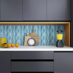 Lux Mosaic Mosaïque Effet Marbre Silk Bleu 30x28,5 cm Intérieur/Extérieur- Mosaïque Pour Salle De Bains