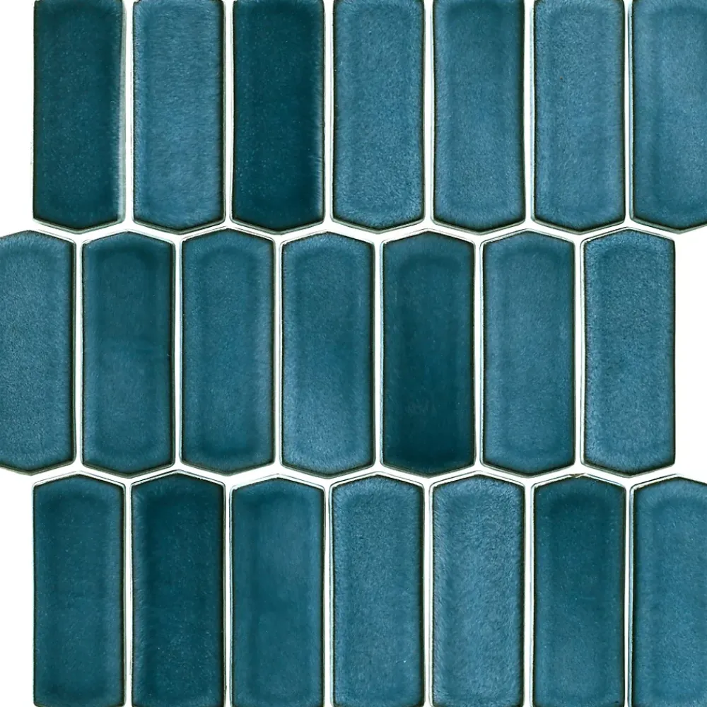 Lux Mosaic Mosaïque Effet Marbre Silk Bleu 30x28,5 cm Intérieur/Extérieur- Mosaïque Pour Salle De Bains