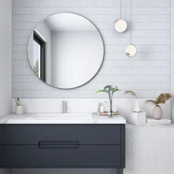 Lux Mosaic Mosaïque Effet Marbre Silk Blanc 30x28,5 cm Intérieur/Extérieur- Mosaïque Pour Douche