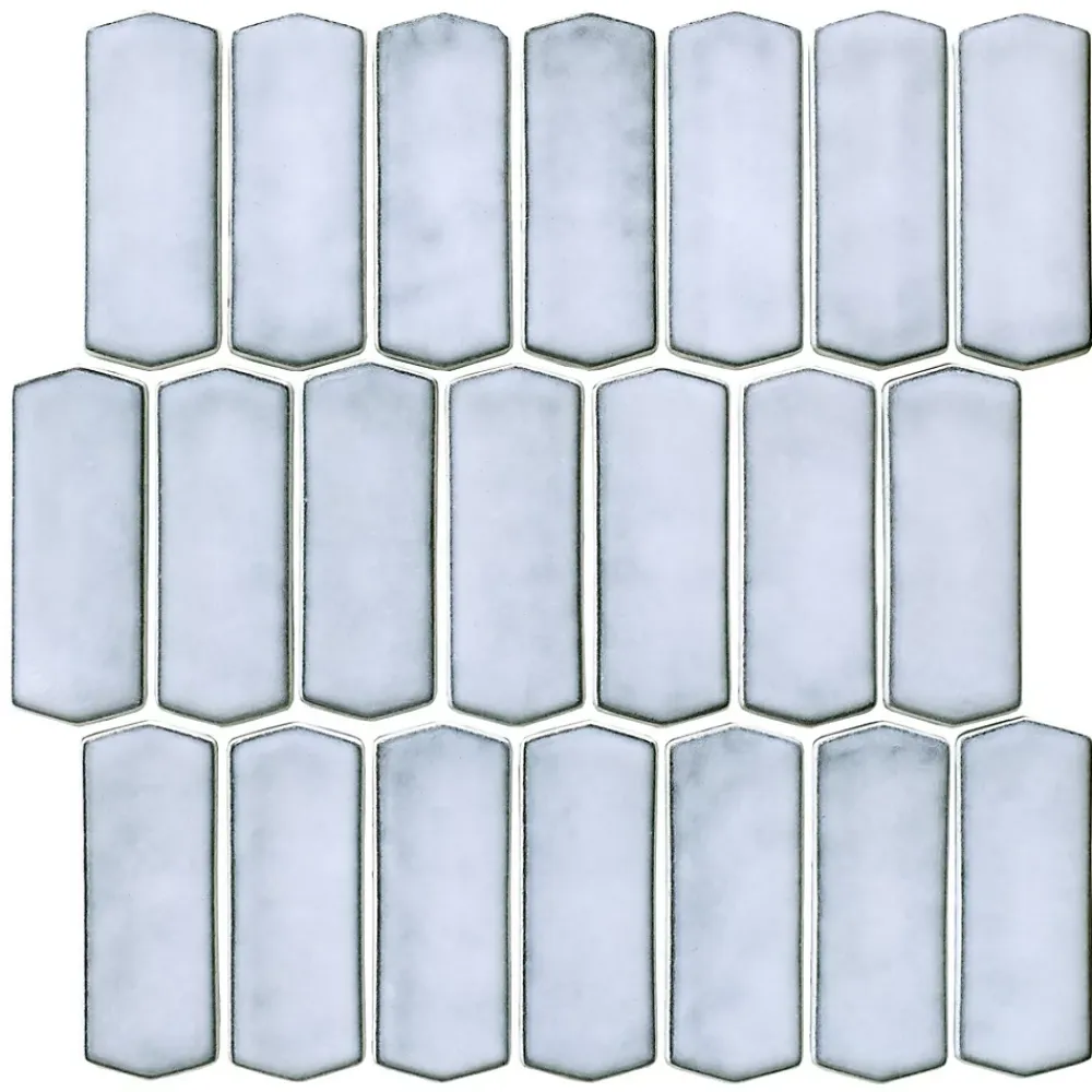 Lux Mosaic Mosaïque Effet Marbre Silk Blanc 30x28,5 cm Intérieur/Extérieur- Mosaïque Pour Douche