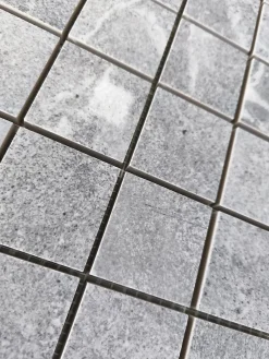 Prissmacer Mosaïque effet pierre OLYMPIA GRIS 5x5 - plaque de 30x30 cm - 1cm épaisseur- Mosaïque Pour Douche