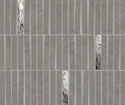 Ro'Ma Carrelage Mosaïque Pour Pièce À Vivre|Mosaïque Pour Wc<Mosaïque effet Pierre Quartzite Gris Fumé 9,6x1,5 cm Minibrick 35x29,2x0,9 cm Mat Venturo - Mur intérieur (vendu par carton de 0,6